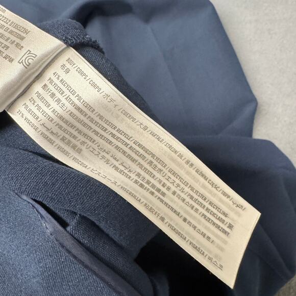 Abercrombie & Fitch Pants Womens 8 Tall Blue Coastal High Rise Classic NEW - Picture 8 of 10